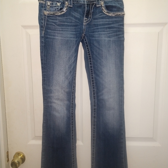 Euc Miss Me Bootleg Jeans Size 26 31 inseam - Picture 6 of 8